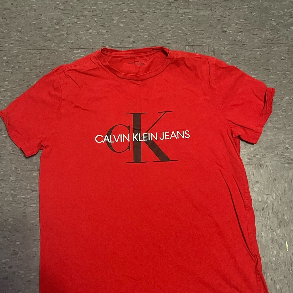Calvin Klein Jeans Red Men's T-Shirt
